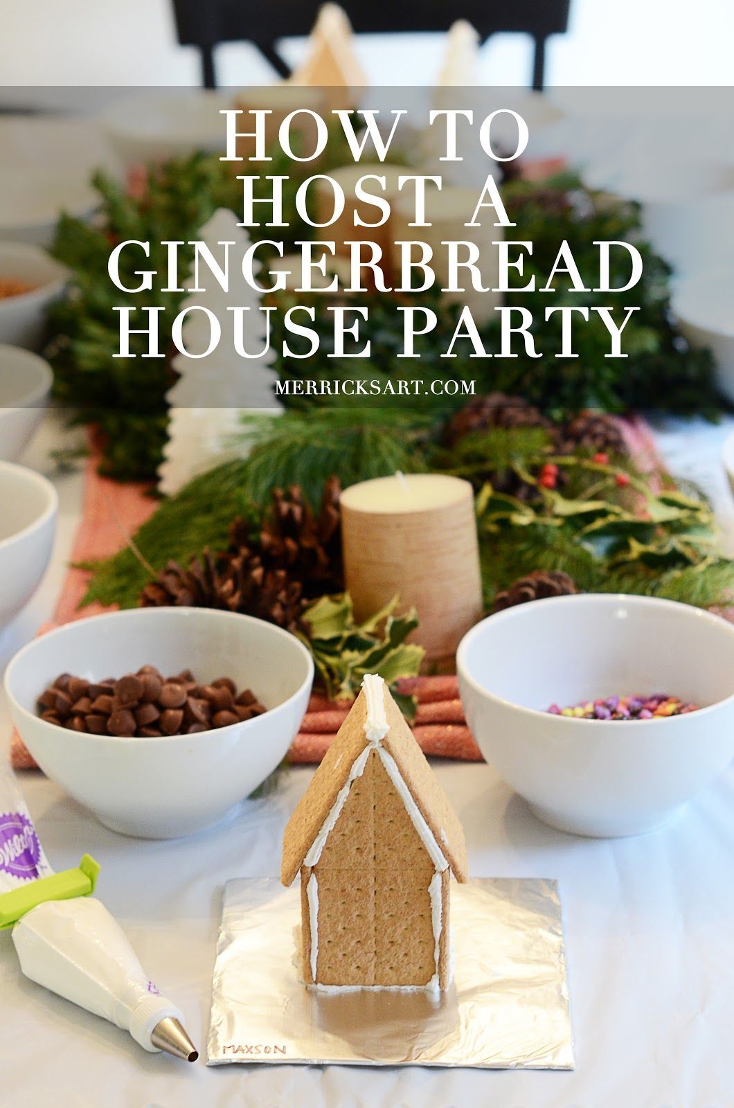 HOW TO HOST A GINGERBREAD HOUSE PARTY -   24 diy house party
 ideas
