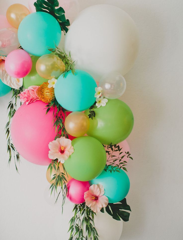 DIY Floral Balloon Arch -   24 diy house party
 ideas