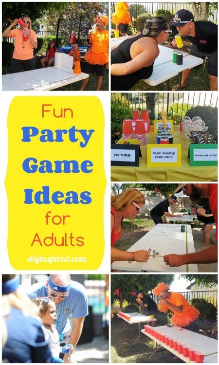 Fun Party Games for Adults -   24 diy house party
 ideas