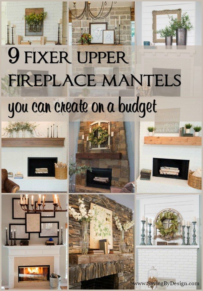 Seriously, is anyone else as addicted to Fixer Upper as me?! Here are 9 Fixer Upper fireplace mantels you can create on a budget...which will you choose? -   24 fixer upper mantle decor
 ideas
