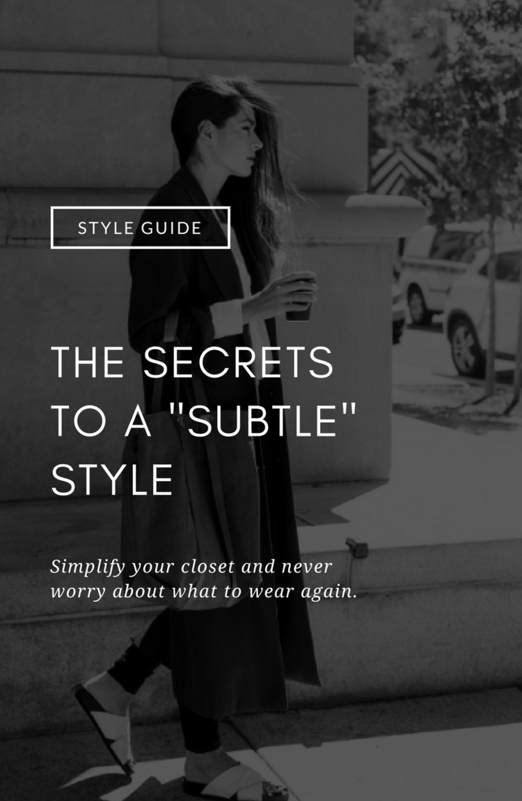 These are the secrets to a subtle style -   24 simple style chic
 ideas