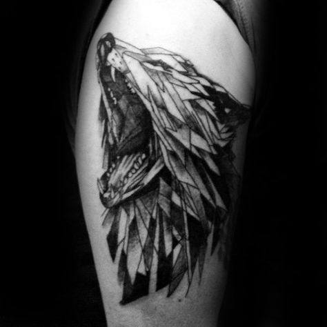 50+ Breathtaking Wolf Tattoo Designs -   24 tattoo arm wolf
 ideas