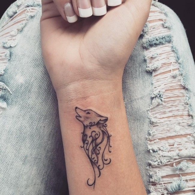 45 Unique Small Wrist Tattoos for Women and Men – Simplest To Be Drawn -   24 tattoo arm wolf
 ideas