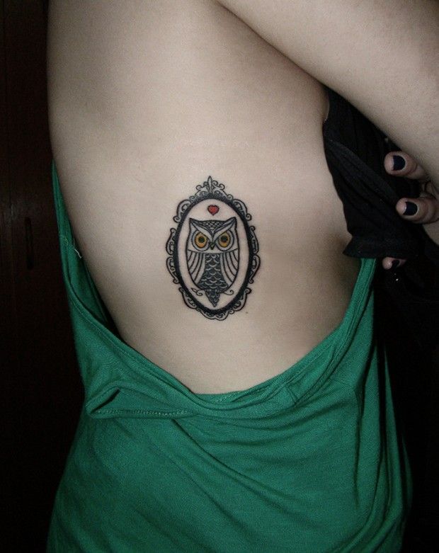 Owl Tattoo Framed | Tattoo Design Gallery -   24 vintage owl tattoo
 ideas
