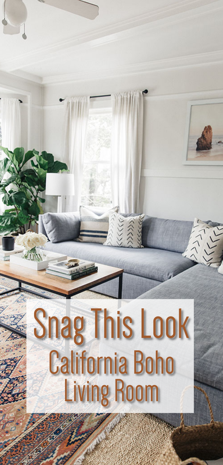 Snag This Look: California Boho Living Room -   25 california eclectic decor
 ideas