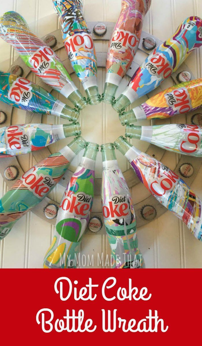 Diet Coke Bottle Wreath -   25 diet coke how to make
 ideas