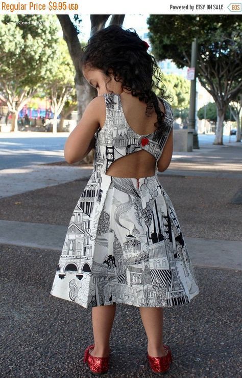 Rebel Girl, Party Dress, PDF Sewing Pattern, open back dress, low back dress, girls dress pattern, trendy baby clothes, sewing pattern -   25 diy dress party ideas