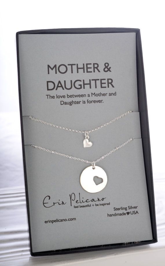Mom Daughter Jewelry Gifts for Mom Mother Daughter Necklace Mother of the Bride Gift Baptism Gift Mom birthday gift New Mommy and Me Gifts -   25 diy necklace for mom
 ideas
