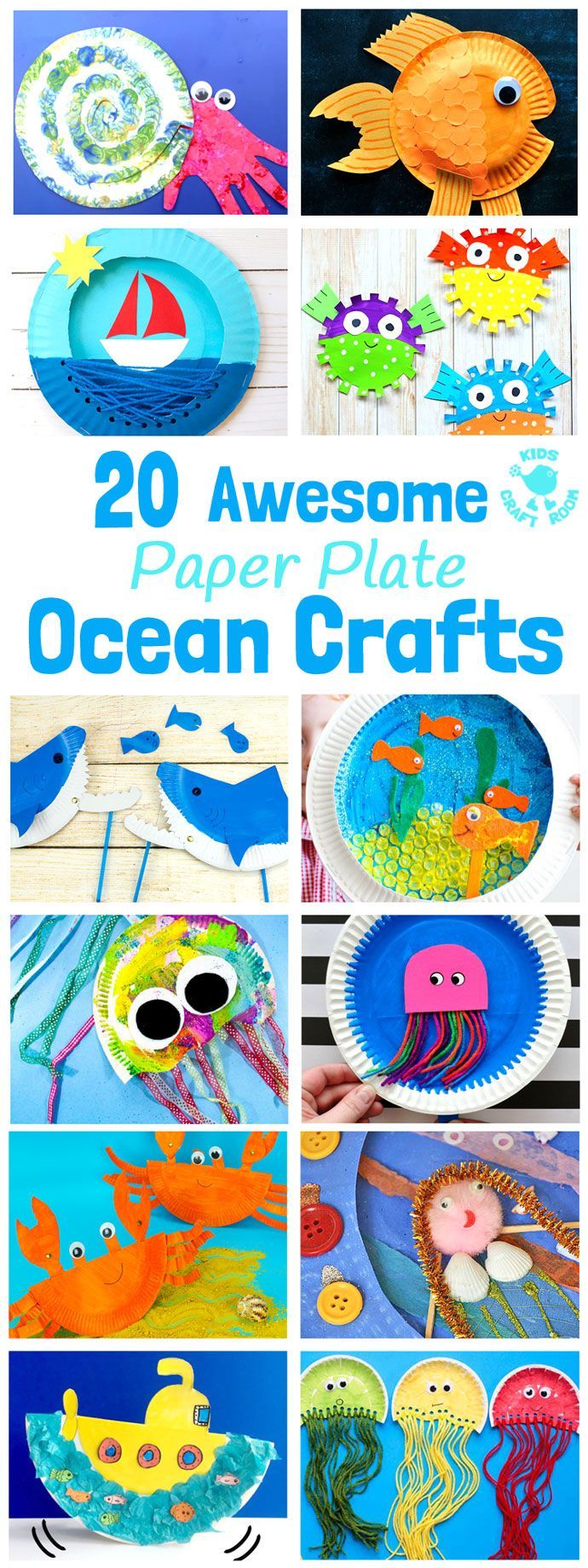 Paper Plate Ocean Crafts -   25 ocean crafts shark
 ideas
