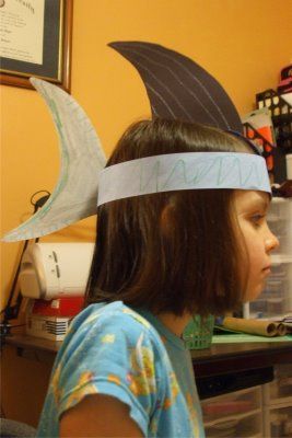 Shark Hat.  Use for the child who's it during game of 