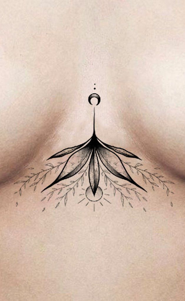 17 underboob tattoo compass
 ideas