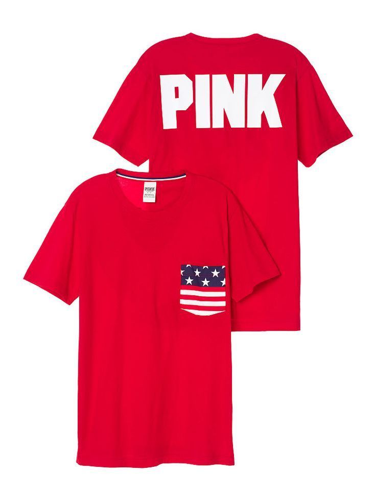 Campus Short Sleeve Tee - PINK - Victoria's Secret -   18 fitness wear pink
 ideas