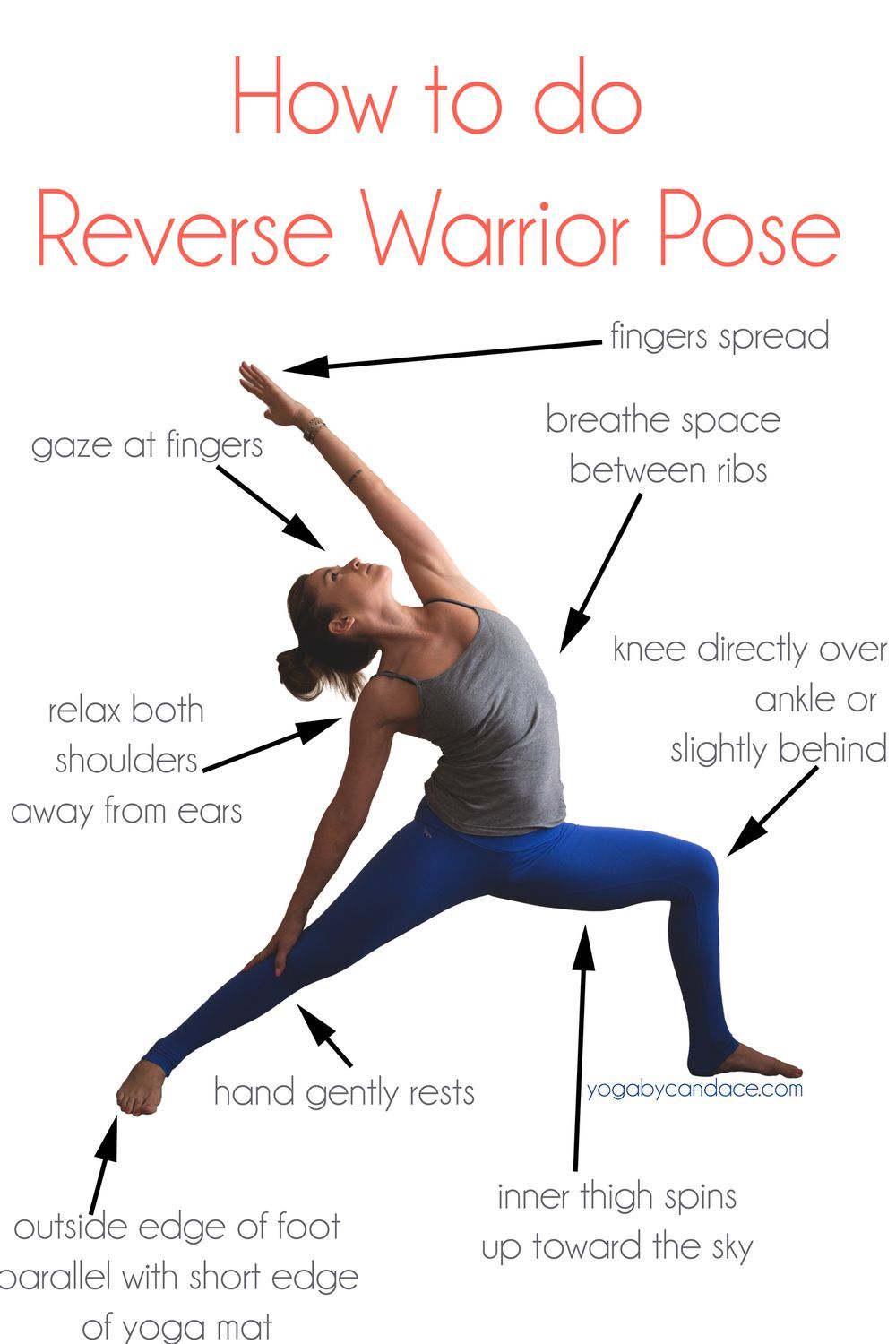 How to do Reverse Warrior Pose -   18 fitness wear pink
 ideas