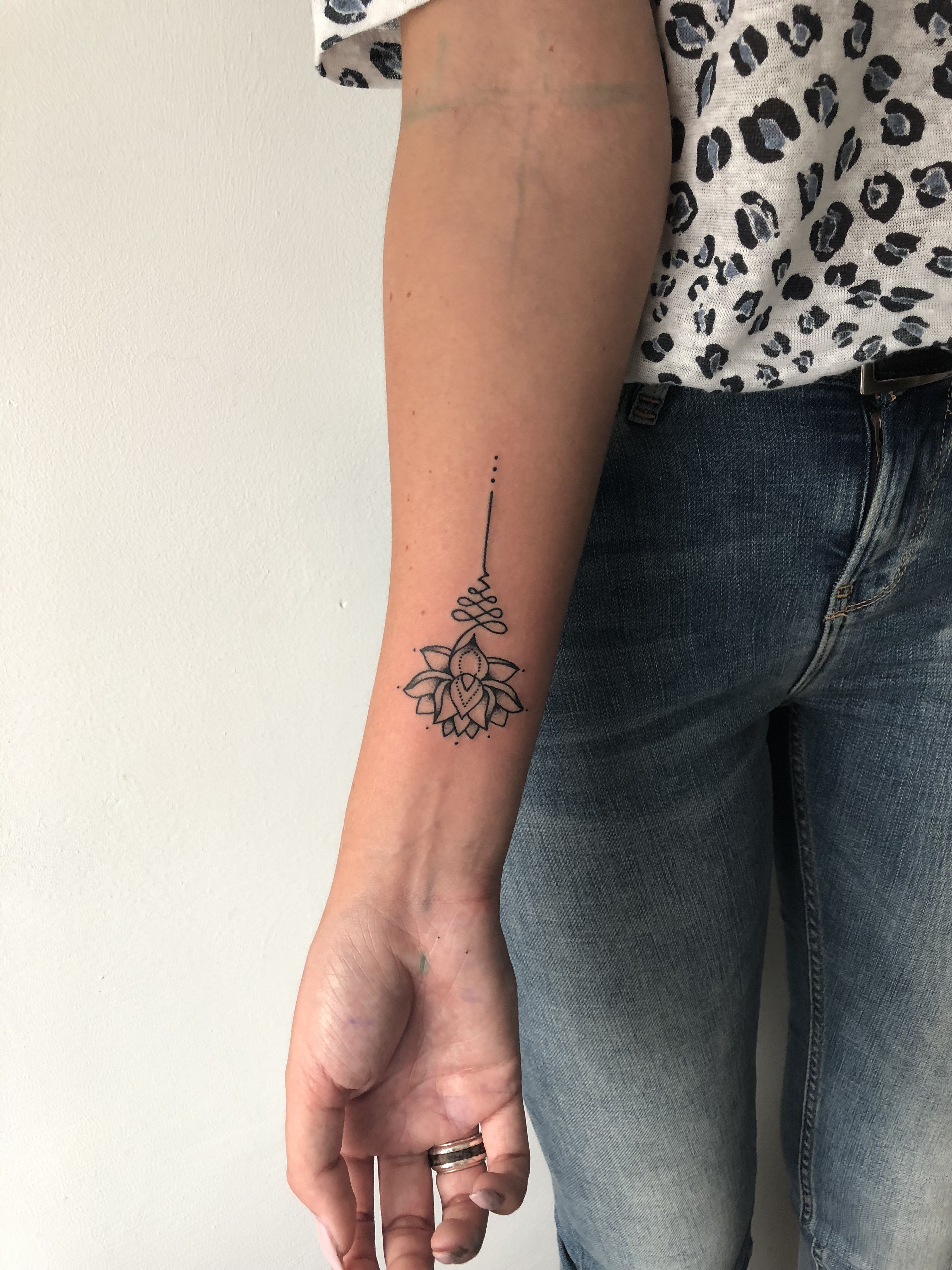 Unalome tattoo -   18 lotus tattoo sleeve
 ideas