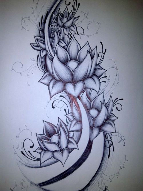 I love this. I plan on doing some type of lotus tattoo to cover my scar, maybe with some peacock feathers. -   18 lotus tattoo sleeve
 ideas
