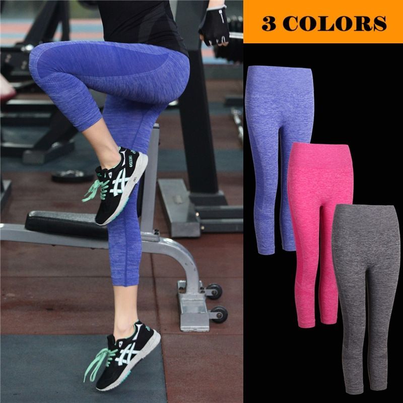 Hot!Free Shipping Women Yoga Pants Running Trousers Elastic Compression Tights Fitness Gym Quick Dry Calzas Deportivas Mujer -   18 mujeres fitness gym
 ideas