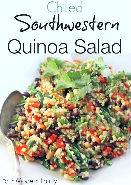 Southwestern Quinoa Salad recipe- easy to make & delicious! Best recipe! -   19 best quinoa recipes
 ideas