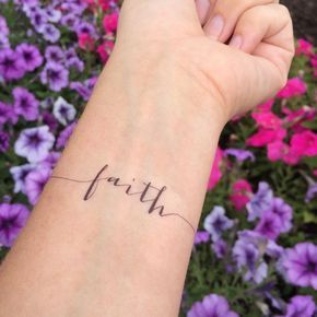 Faith Tattoo, Arm Tattoo, Temporary Tattoo, Fake Tattoo, Birthday Gift, Inspirational Tattoo, Faith, Religious Tattoo, Set of 2 -   20 tattoo arm back
 ideas