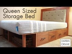 How to Make a Modular Queen Storage Bed -   21 diy storage headboard
 ideas