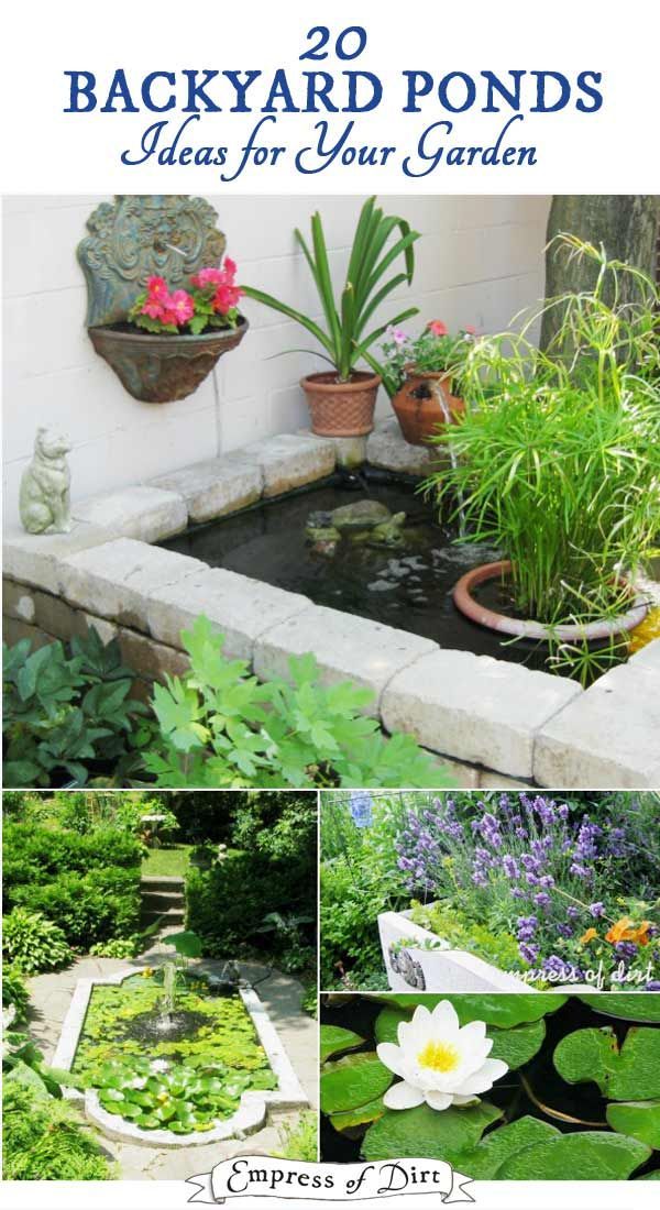 20 Backyard Garden Ponds for All Budgets -   21 garden pond pictures
 ideas