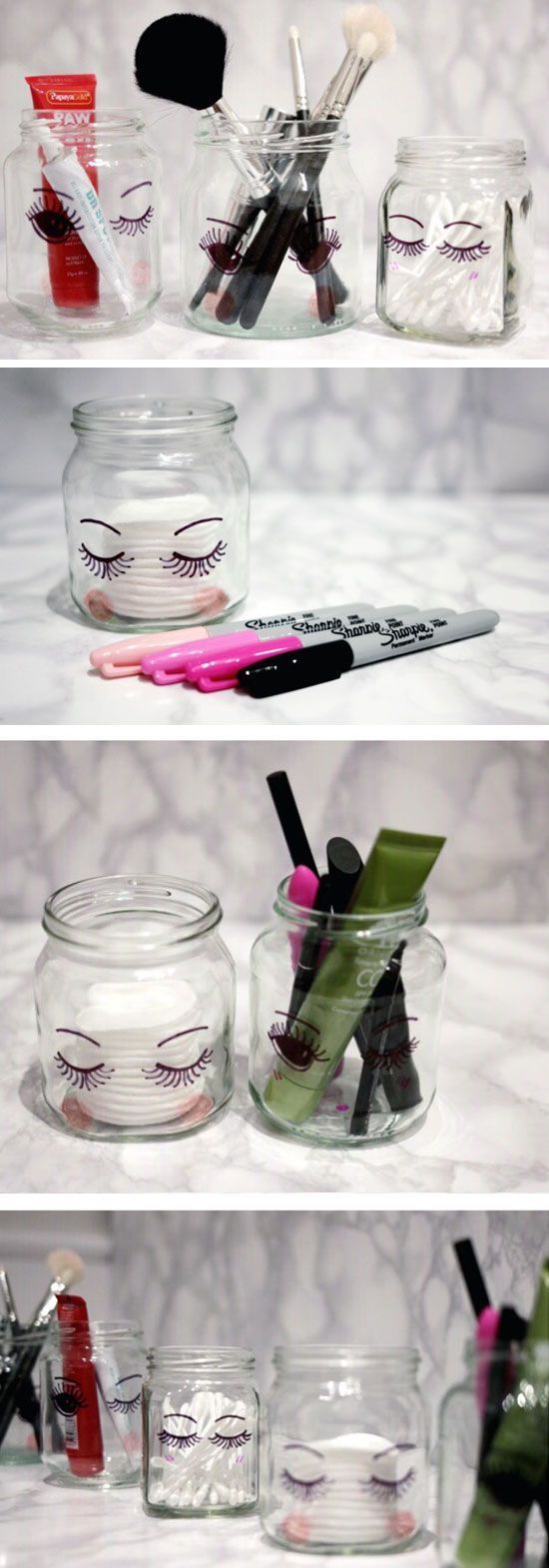 33 Creative Makeup Storage Ideas And Hacks For Girls -   22 diy decoracion paint
 ideas