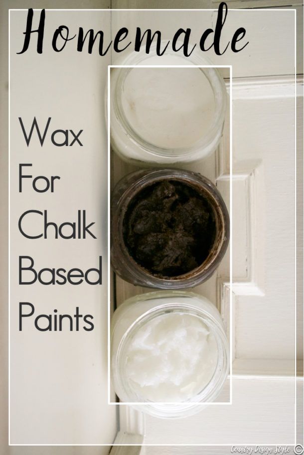 Homemade wax for chalk-based paints -   22 diy decoracion paint
 ideas