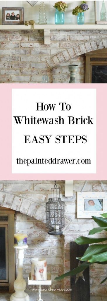 Whitewashed Brick -   22 diy decoracion paint
 ideas