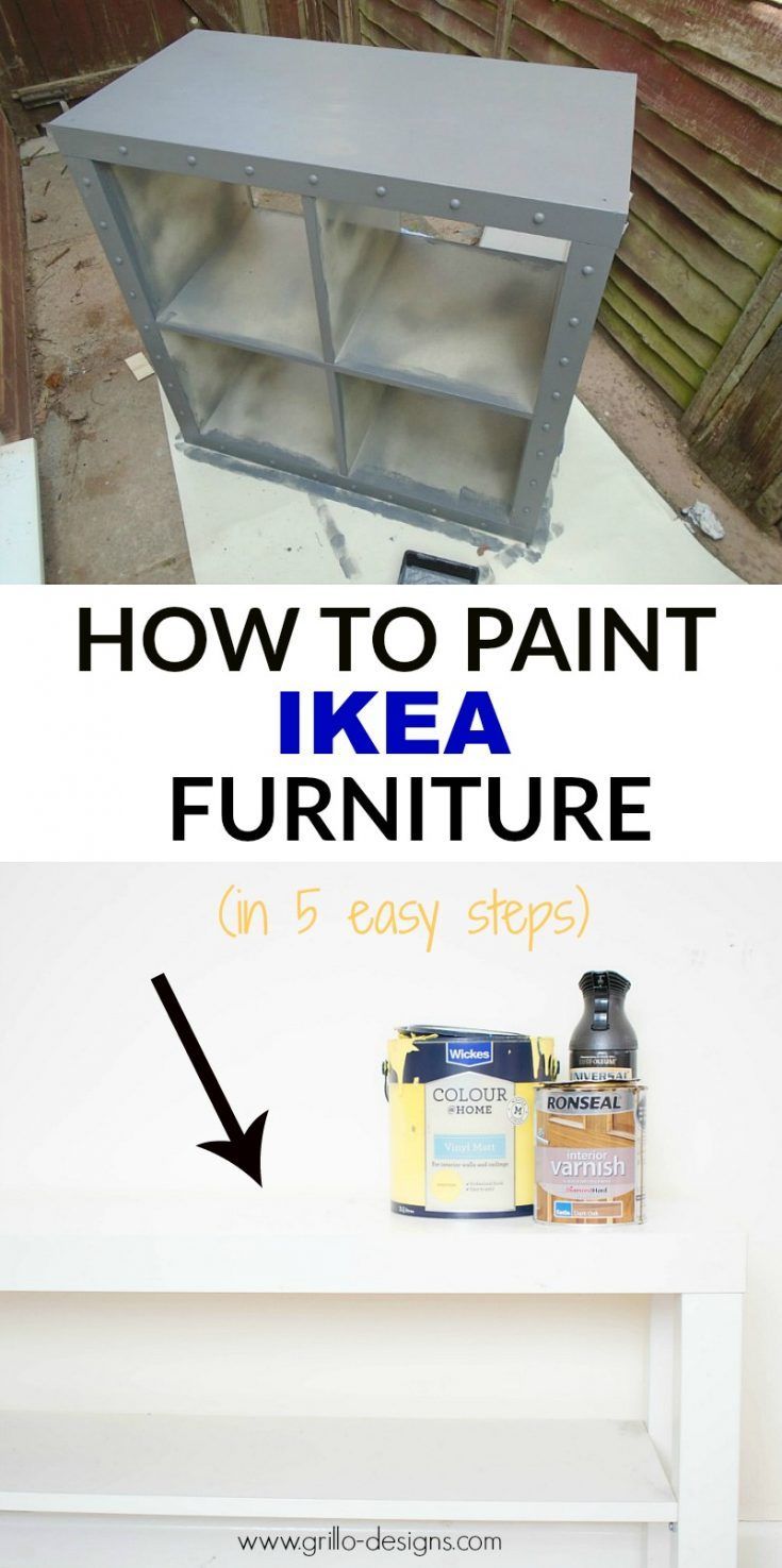 How To Paint IKEA Furniture (in 5 easy steps) -   22 diy decoracion paint
 ideas