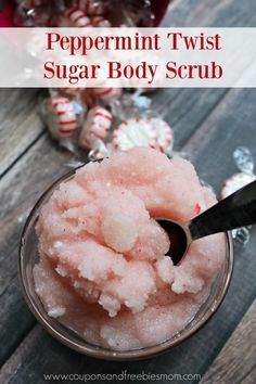 Homemade Peppermint Sugar Scrub! Great scent with a few simple ingredients! Pamper your dry skin with this easy DIY sugar scrub recipe. Perfect homemade Christmas gift! Check out how easy it is to make here! -   22 easy diy simple
 ideas