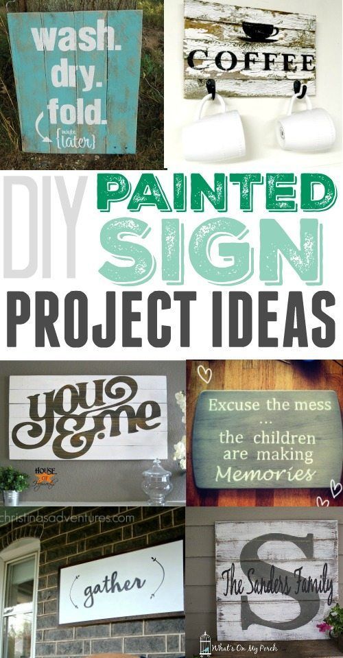 Easy DIY painted sign project ideas! Love how simple these are to make and what a big impact they have in a room! -   22 easy diy simple
 ideas