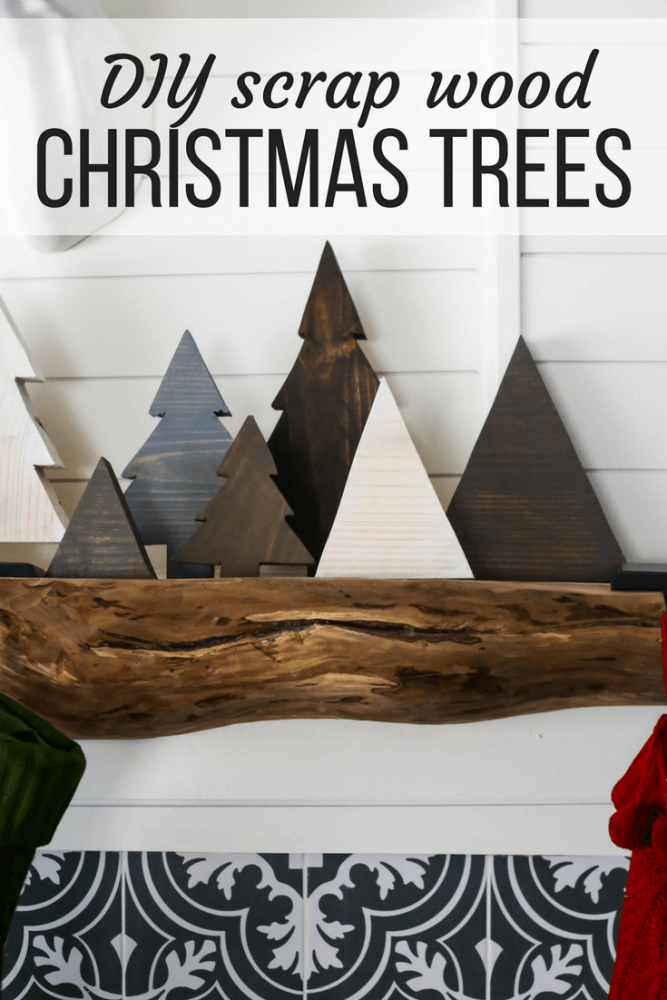 How to make easy DIY scrap wood Christmas trees for your holiday mantel. Great ideas for Christmas decor and a simple Christmas DIY project. -   22 easy diy simple
 ideas