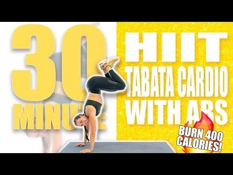 30 Minute HIIT Tabata Cardio with Abs Workout рџ”ҐBurn 400 Calories! рџ”ҐSydney Cummings - YouTube -   22 fitness body abs
 ideas