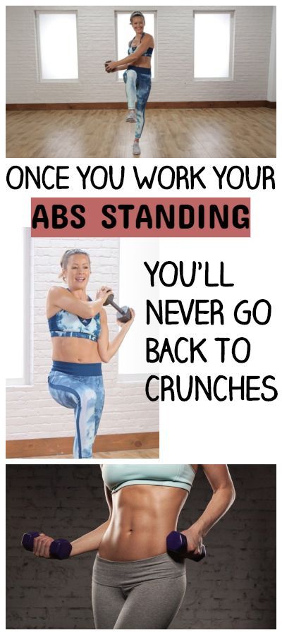 ONCE YOU WORK YOUR ABS STANDING, YOU’LL NEVER GO BACK TO CRUNCHES -   22 fitness body abs
 ideas