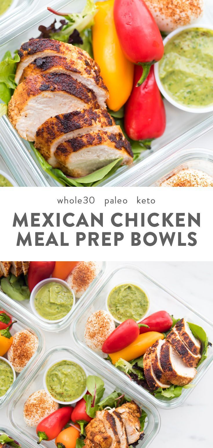 Healthy Mexican Chicken Meal Prep (Whole30, Paleo, Keto) -   22 healthy recipes mexican
 ideas