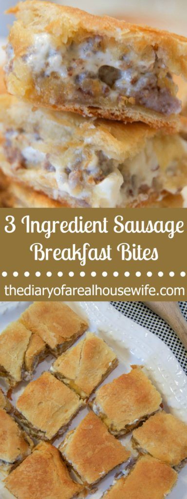 These 3 Ingredient Sausage Breakfast Bites are SO easy to make and taste awesome! The entire family loved this simple breakfast recipe. -   23 breakfast sausage recipes
 ideas