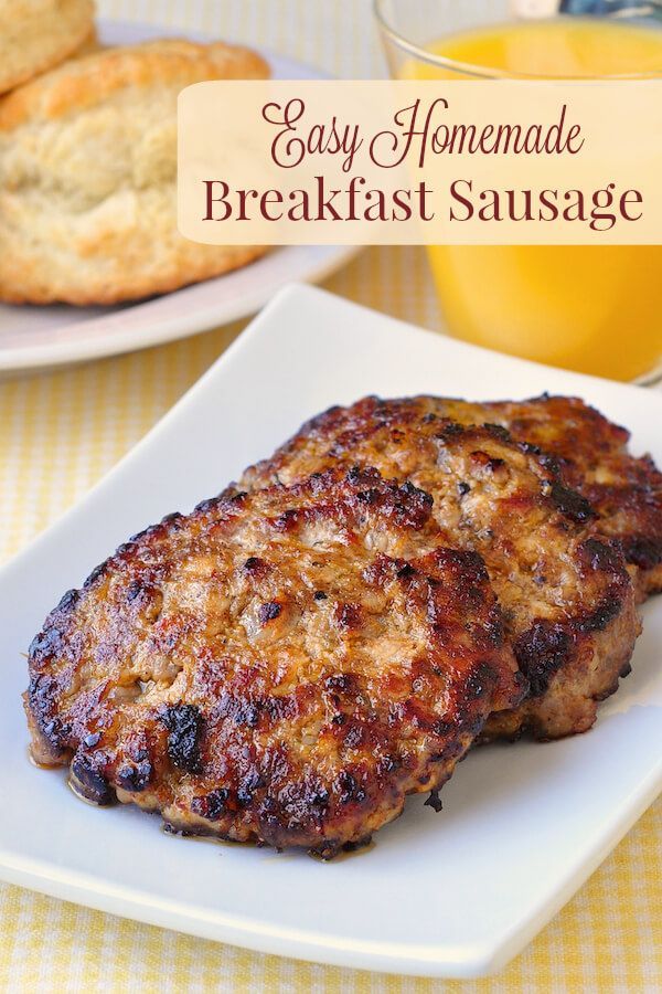 Easy Homemade Breakfast Sausage -   23 breakfast sausage recipes
 ideas