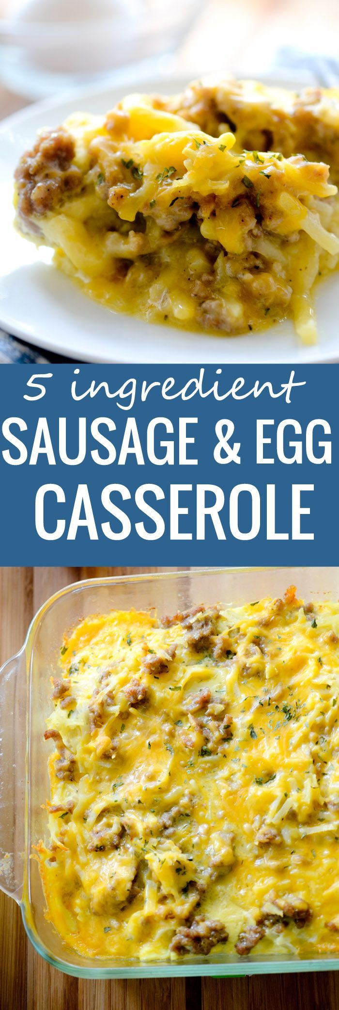5 Ingredient Sausage Hash Brown Casserole -   23 breakfast sausage recipes
 ideas