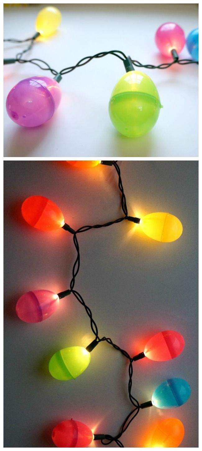 DIY Easter Egg String Lights -   23 easter diy decorations
 ideas