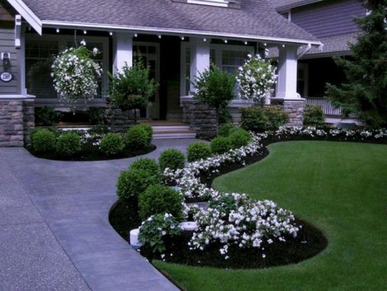 35 Amazing Front Yard Landscaping Ideas on a Budget -   23 easy front garden
 ideas