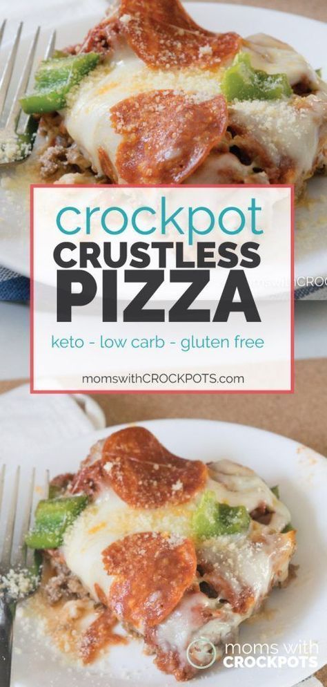 Crockpot Crustless Pizza -   23 hamburger pizza recipes
 ideas
