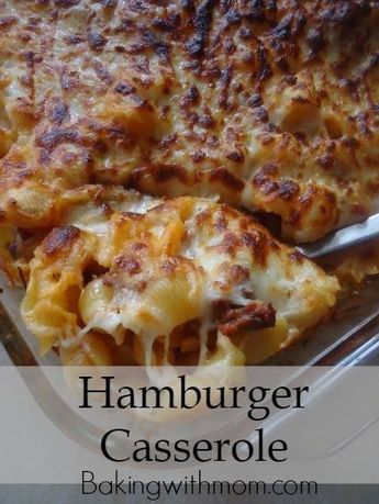 Hamburger Casserole -.can add pepperoni to it or make with pizza sauce to get a 