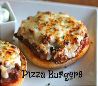 Pizza Burgers | 100 Ways To Prepare Hamburger | Hamburger Recipes -   23 hamburger pizza recipes
 ideas