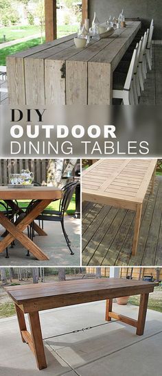 DIY Outdoor Dining Table Projects -   23 outdoor dining decor
 ideas