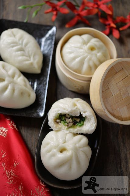 Vegetarian Chinese Steamed Buns with Bok Choy and Mushrooms ??? - Vegan too! -   23 vegetarian chinese recipes
 ideas