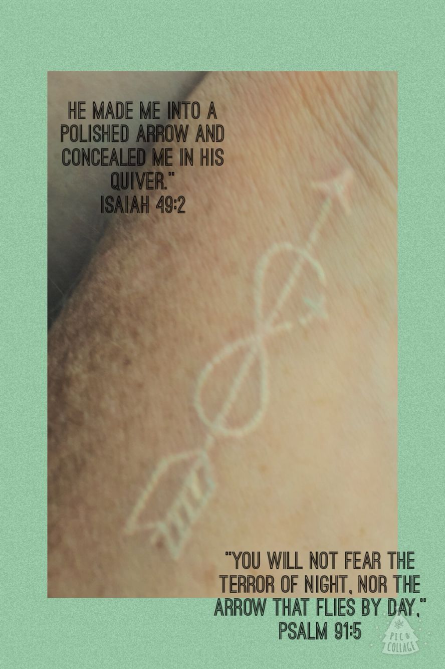 Cross infinity tattoo with arrow. -   23 white tattoo arrow
 ideas