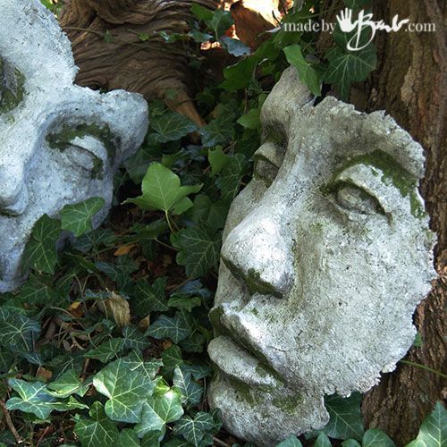 DIY Concrete Face Garden Sculpture Mold - Made By Barb - easy mold making of your face sculpture -   24 diy face cast
 ideas