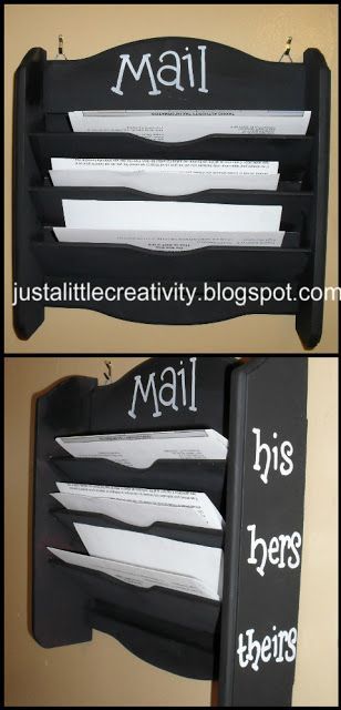 Confession Time- The Good, Bad, and Ugly Mail Holder Makeover -   24 diy organization mail ideas