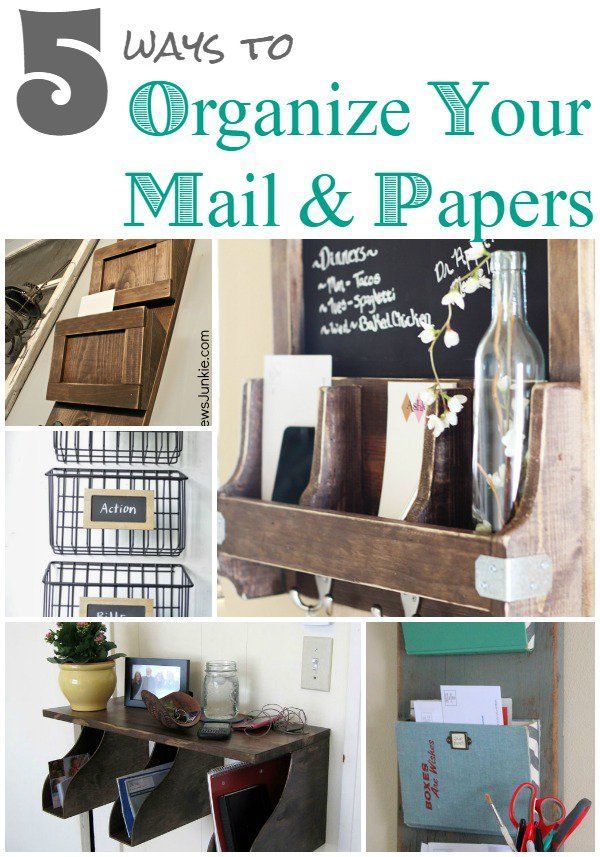 24 diy organization mail ideas