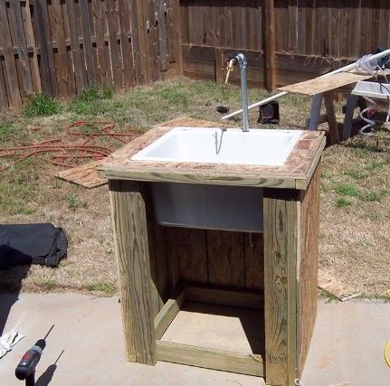 24 diy outdoor sink
 ideas