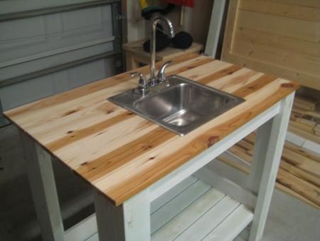 My Simple Outdoor Sink | Do It Yourself Home Projects from Ana White -   24 diy outdoor sink
 ideas